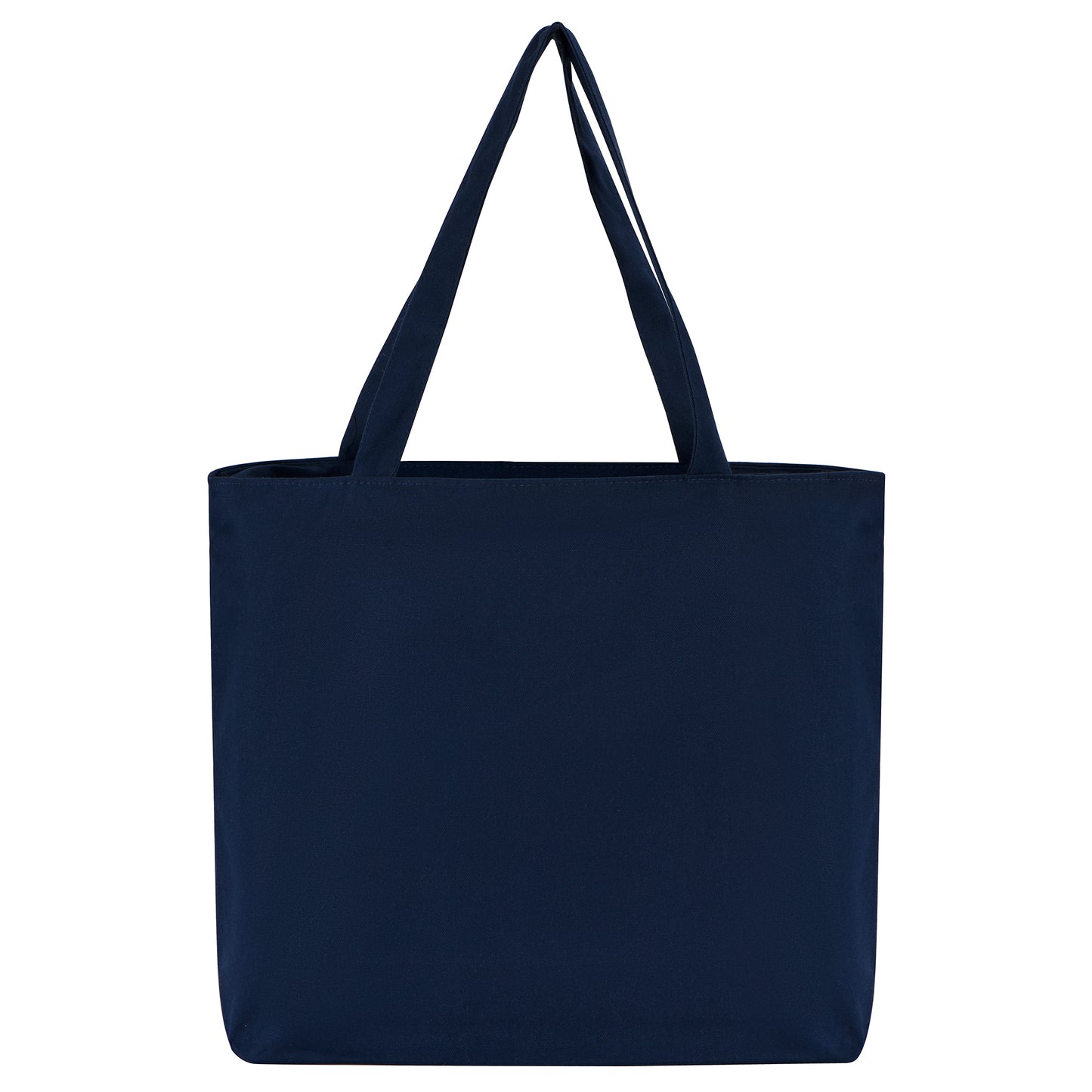 Large Zipper Cotton Tote Bag with Inner Pocket