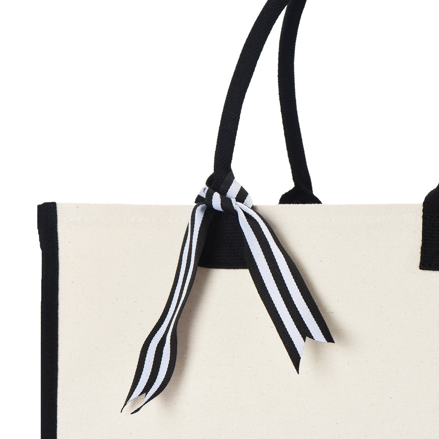 Wedding Tote Bag w/Bottom Board Support and Ribbon