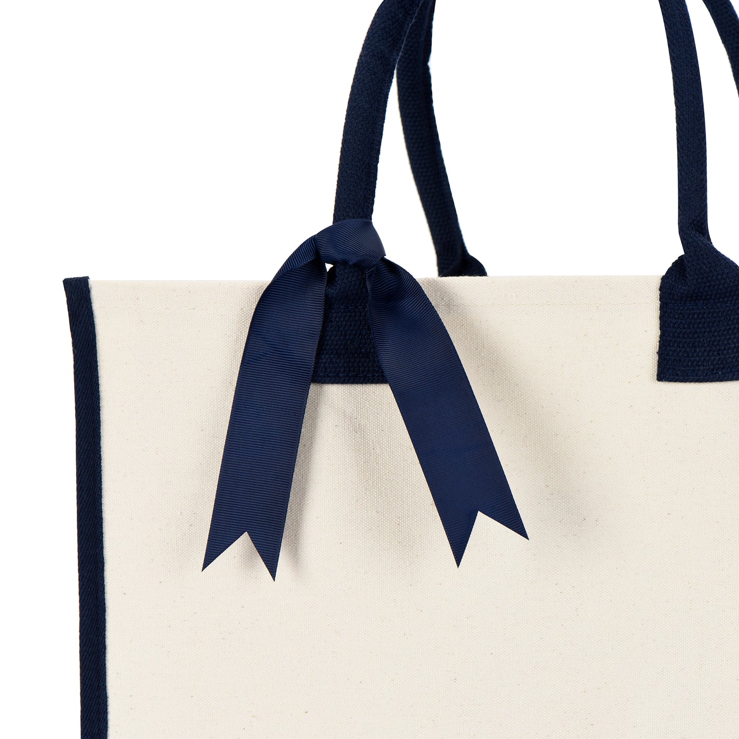 Wedding Tote Bag w/Bottom Board Support and Ribbon