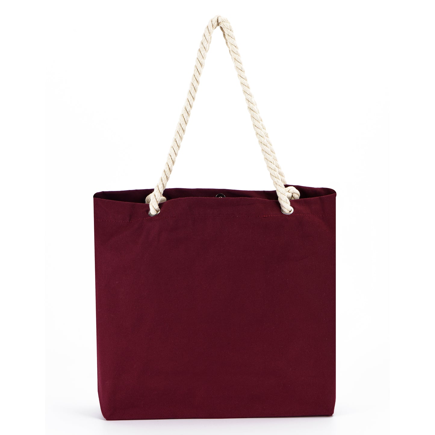 Beach Tote Bag With Rope Handles and Inner Pocket