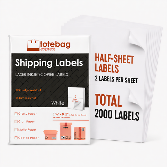 Half Sheet Shipping Labels