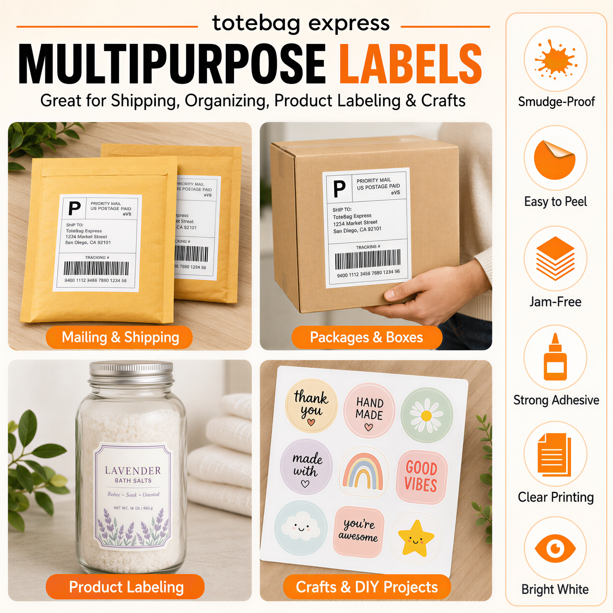 Half Sheet Shipping Labels