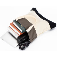 Tri-Color Cotton Tote Bag