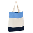 Tri-Color Cotton Tote Bag