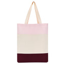 Tri-Color Cotton Tote Bag