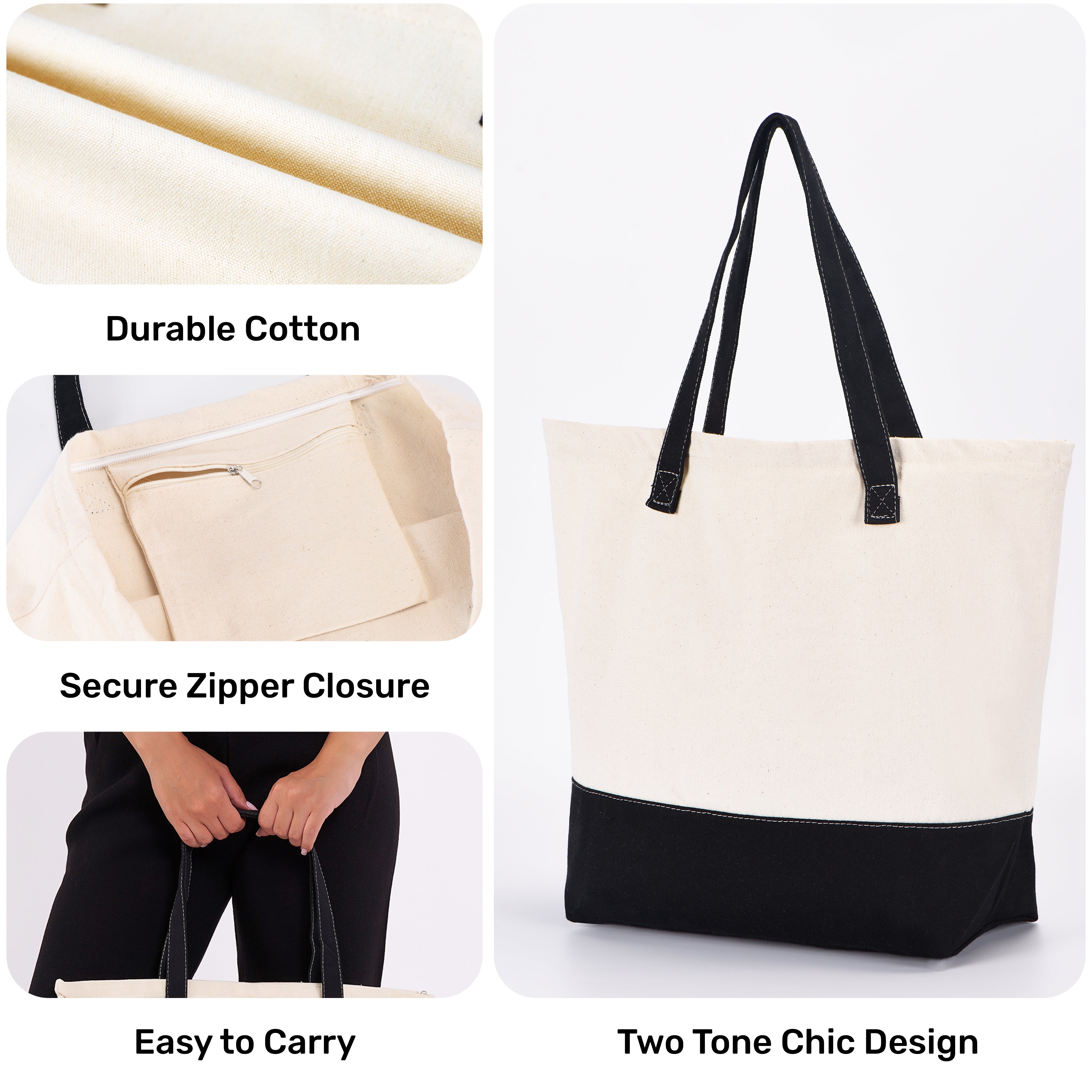 Two Color Tote Bag