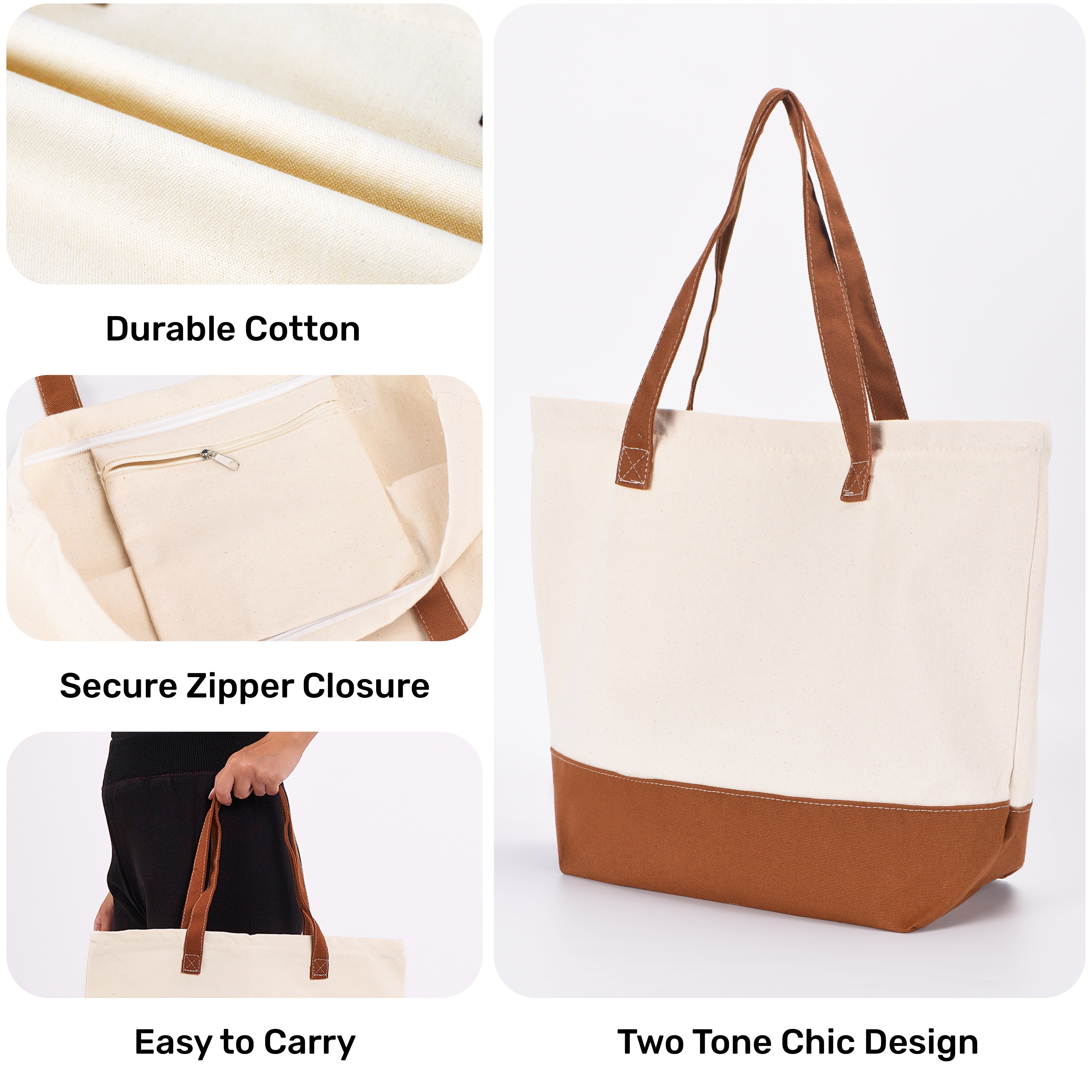 Two Color Tote Bag