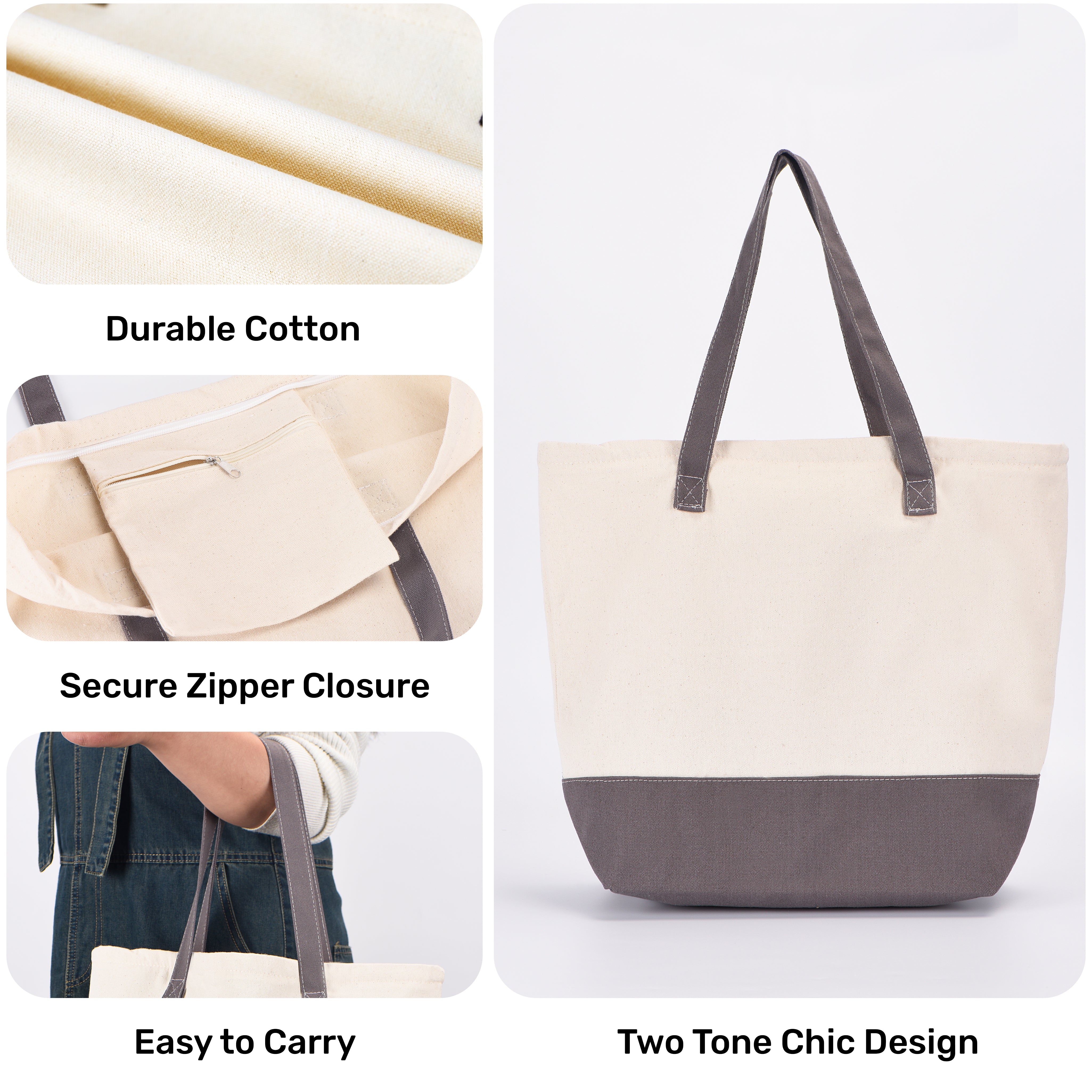 Two Color Tote Bag