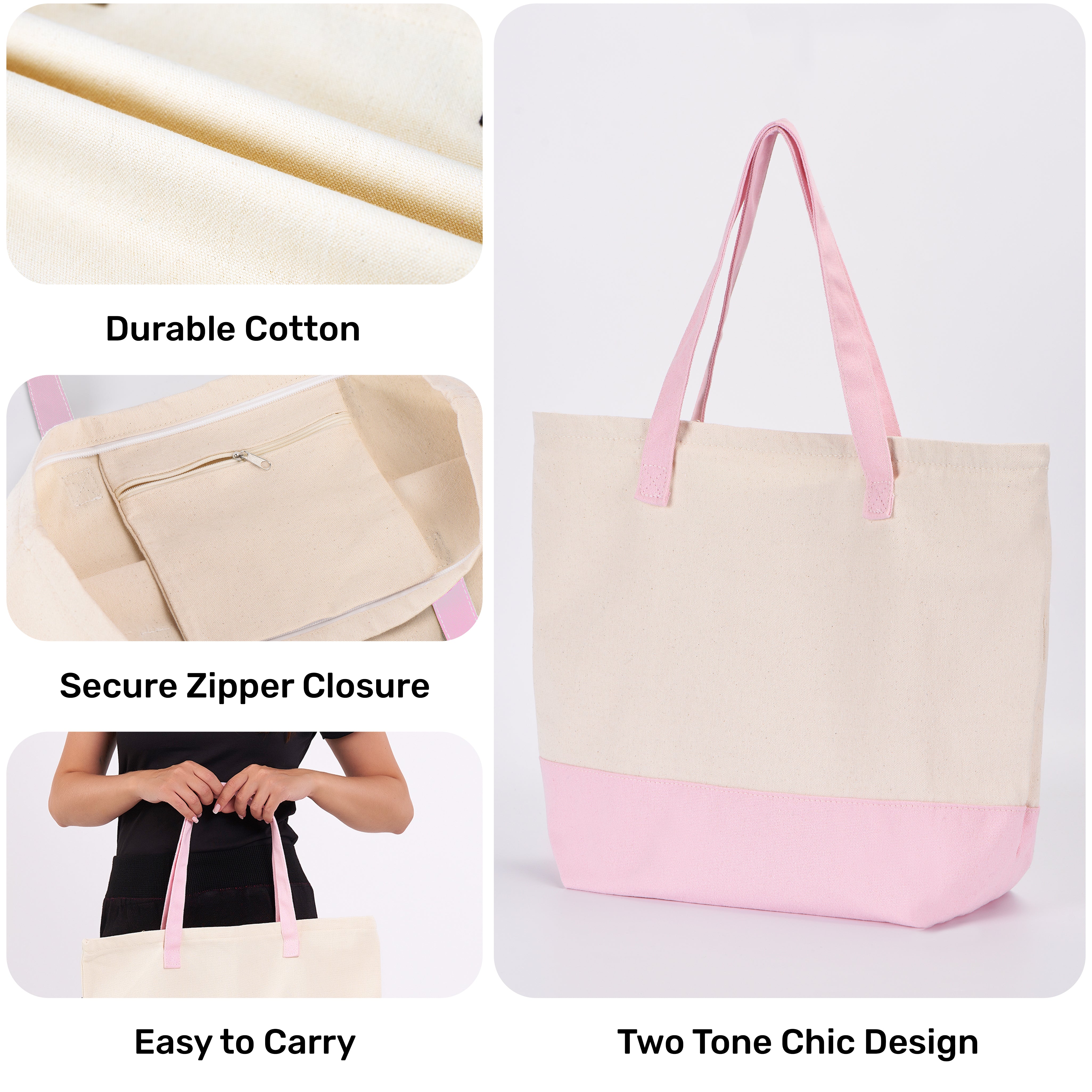 Two Color Tote Bag