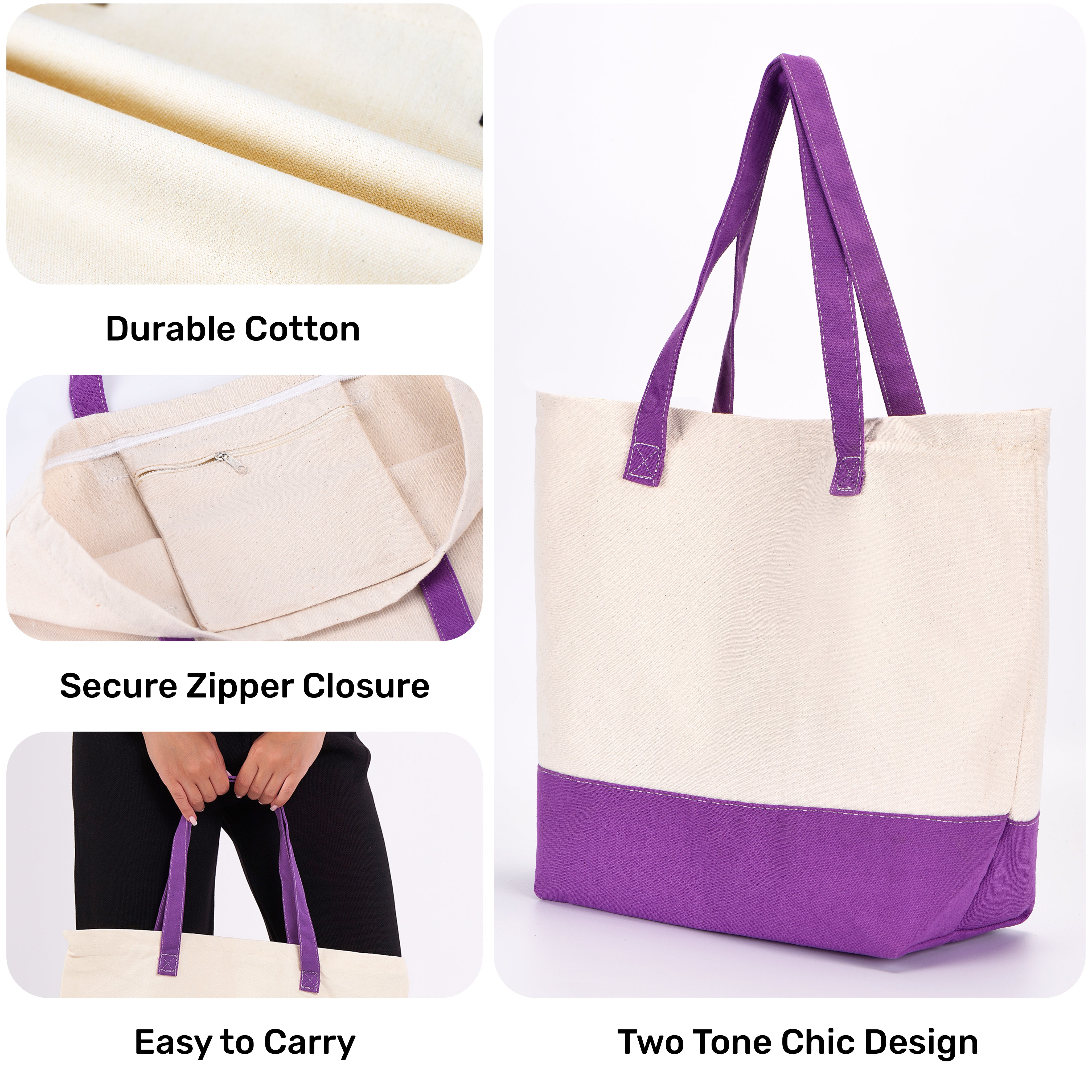 Two Color Tote Bag