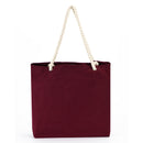 Beach Tote Bag With Rope Handles and Inner Pocket