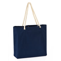 Beach Tote Bag With Rope Handles and Inner Pocket